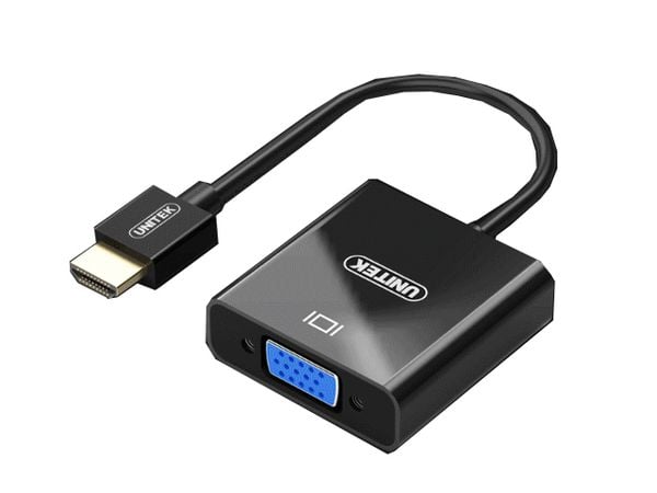 Cáp HDMI -> VGA 15cm UNITEK V128ABK