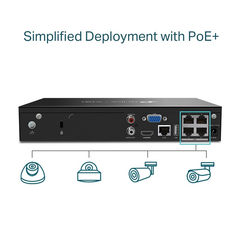 Đầu Ghi Hình VIGI 4 Kênh PoE VIGI NVR1004H-4P