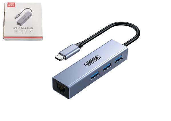 Cáp Type-C->3USB 3.0+Lan H312C UNITEK