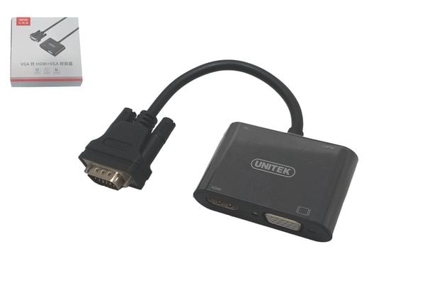 Cáp VGA->HDMI+VGA+Audio V501A UNITEK