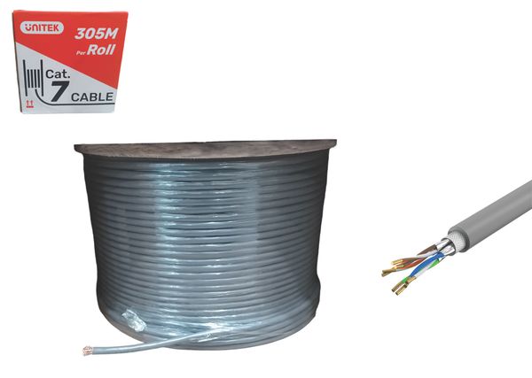 Cáp STP 305m Cat7 0.57BC C18131GY xám UNITEK