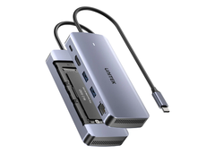 Hub chia 6 trong 1 Type-C -> HDMI + LAN + USB + Type-C tích hợp SSD UNITEK D1120A01