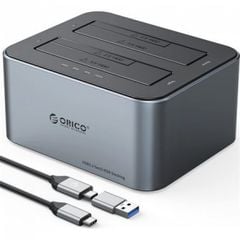 Docking 2 khe cắm Type-C USB 3.2 Gen1 Orico 6626C3-C-V1-EU-GY-BP-HW