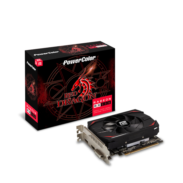VGA - Card Màn Hình PowerColor Red Dragon Radeon RX 550 4GB GDDR5
