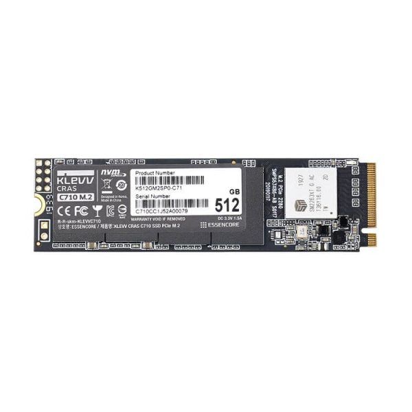 Ổ cứng SSD Klevv CRAS C710 512GB M2 NVME Gen3x4 – K512GM2SP0-C71 (Read/Write: 2,050/1,650 MB/s, TLC Nand)