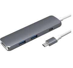 Bộ chia/ Hub USB-C HDMI 4K HyperDrive GN22B-GR (Xám)