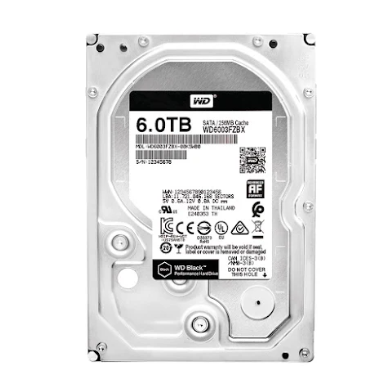 Ổ cứng HDD WD 6TB Black 3.5 inch, 7200RPM, SATA, 256MB Cache (WD6003FZBX)