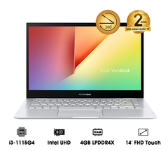 Laptop Asus VivoBook Flip 14 TP470EA i3 1115G4/4GB/512GB/Touch/Pen/Win11 T(P470EA-EC346W)