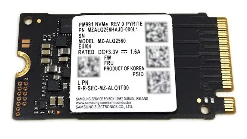 Ổ cứng SSD Samsung 256GB PM991 M.2 2242 42mm PCIe 3.0 x4 NVMe MZALQ256