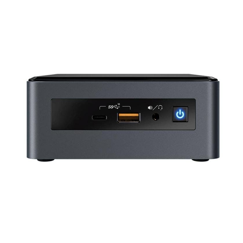 Máy bộ mini Intel NUC 10 NUC10i7FNHN Home & Business Desktop Mini Black (Intel i7-10710U 6-Core, 16GB RAM, 128GB PCIe SSD, Integrated Graphics, WiFi, Bluetooth, 1xHDMI, SD Card, Win 10 Pro)