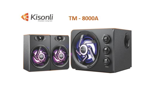 Loa Bluetooth 2.1 Kisonli TM-8000A Led RGB (Bluetooth)