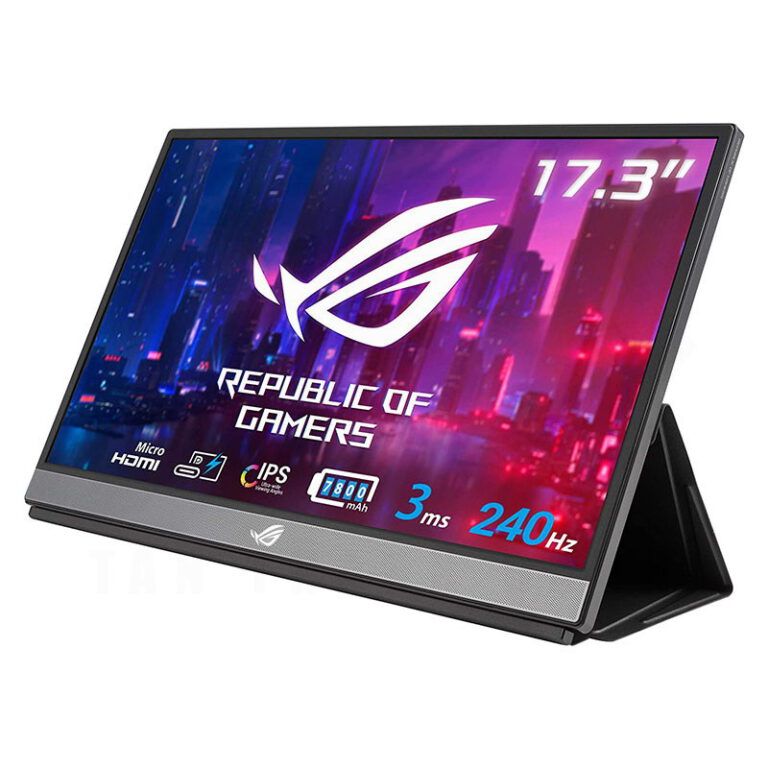 Màn hình ASUS ROG STRIX XG17AHPE Portable Gaming Monitor – 17.3 inch, FHD, IPS, 240Hz, Adaptive-sync, USB-C, PIN 7800mAh