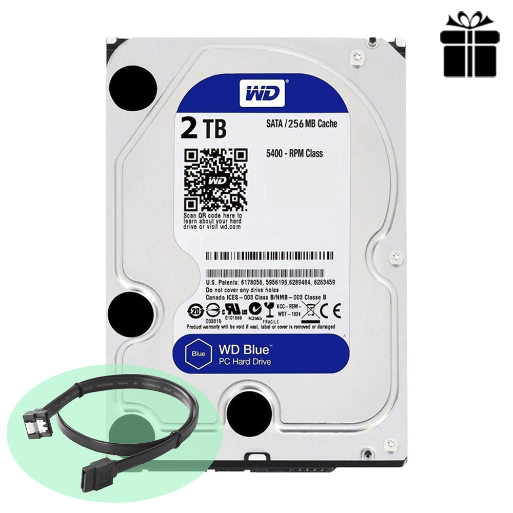 Ổ Cứng HDD WD Blue 2TB/256MB/5400/3.5 - WD20EZAZ