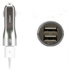 Sạc xe hơi/ Tẩu sạc ô tô Pisen Dual USB Car Charger (1A/2A)