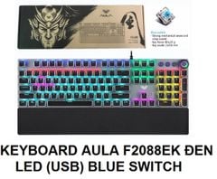 Bàn phím AULA F2088EK Đen LED (USB) BLUE