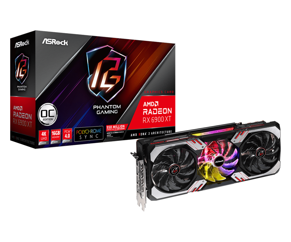 Card màn hình ASRock RX 6900 XT Phantom Gaming D 16G OC