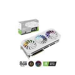 Card màn hình ASUS ROG STRIX RTX 3070-O8G-WHITE (8GB GDDR6X, 256-bit, HDMI +DP, 2x8-pin)