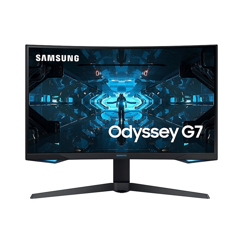 Màn hình Samsung Odyssey G7 LC27G75TQSEXXV (26.9 inch/2K/VA/240Hz/1ms/350nits/HDMI+DP+Audio/G-Sync/Cong)