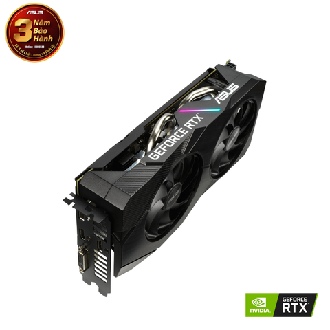 Card màn hình Asus DUAL RTX 2060-O6G EVO (6GB GDDR6, 192-bit, DVI+HDMI+DP, 1x8-pin)