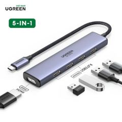 Hub Type-C chuyển USB-C sang HDMI 4K60Hz, 4 cổng USB 3.0  Ugreen 20955