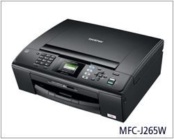 Máy in Phun màu Đa chức năng Brother MFC-J265W (In không dây A4, Scan, Copy, Fax) (In Phun, Đa Chức Năng )