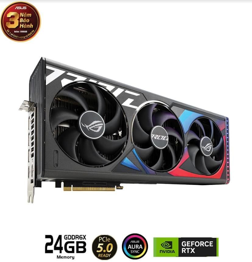 VGA-Card màn hình ASUS ROG STRIX RTX4090 -O24G GAMING 24GB GDDR6X 90YV0ID0-M0NM00