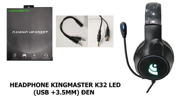 Tai  nghe gaming Kingmaster K32 Led