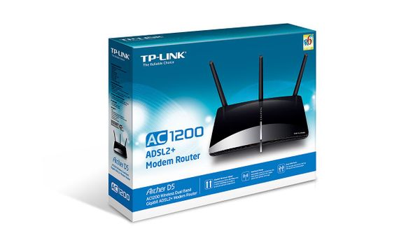 Modem Router TP-LINK Archer D5 AC1200 Wireless Dual Band Gigabit ADSL2+