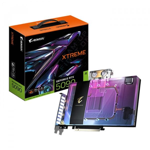 Card Màn Hình Gigabyte AORUS GeForce RTX 5090 XTREME WATERFORCE WB 32G (GV-N5090AORUSX WB-32GD)