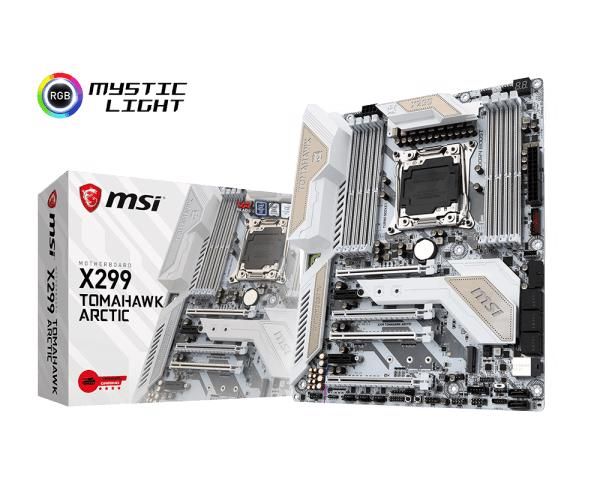 Main MSI X299 TOMAHAWK ARCTIC (Chipset Intel X299/ Socket LGA2066/ None VGA)