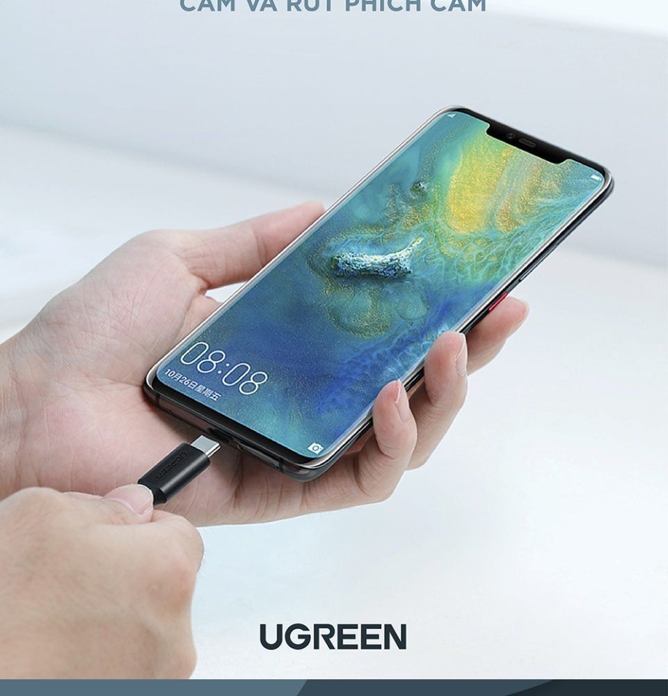Cáp sạc nhanh Type C UGREEN US286 – Sạc nhanh dòng 3A, lõi đồng nguyên chất