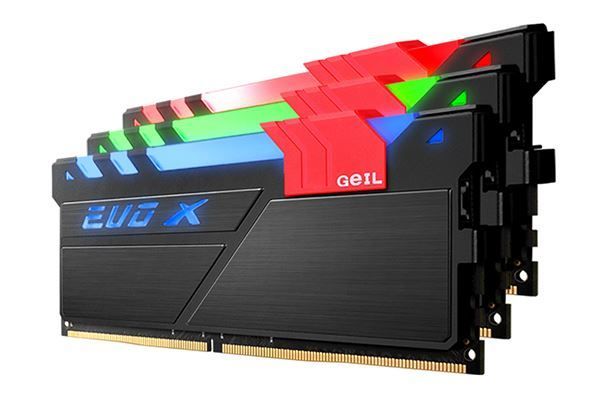 Ram GEIL EVO - X 16GB 2*8GB DDR4 2400MHz - CL16 - Màu đen LED RGB