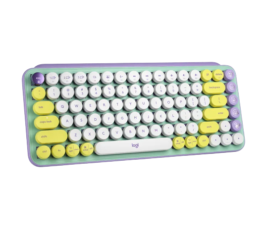 Bàn phím không dây Logitech Emoji Pop Keys -Tím (920-010578)