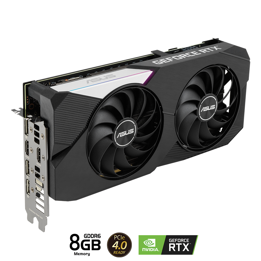 Nvidia Geforce Asus Dual 3060 Ti Mini Asus GeForce RTX 3060 Ti V2