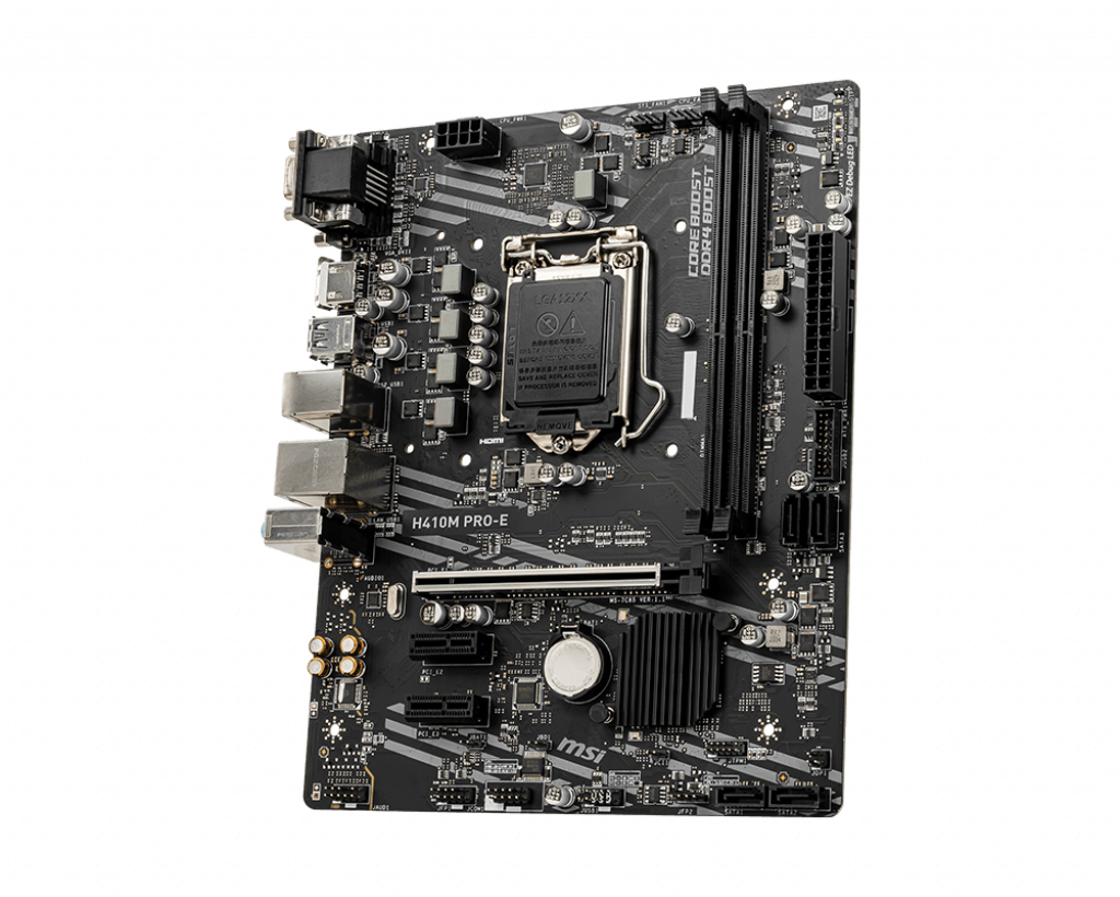 Mainboard MSI H410M PRO-E (Intel H410, Socket 1200, m-ATX, 2 khe RAM DDR4)