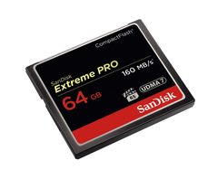 Thẻ Nhớ CompactFlash (CF) SanDisk Extreme Pro 64GB 1067X SDCFXPS-064G-X46