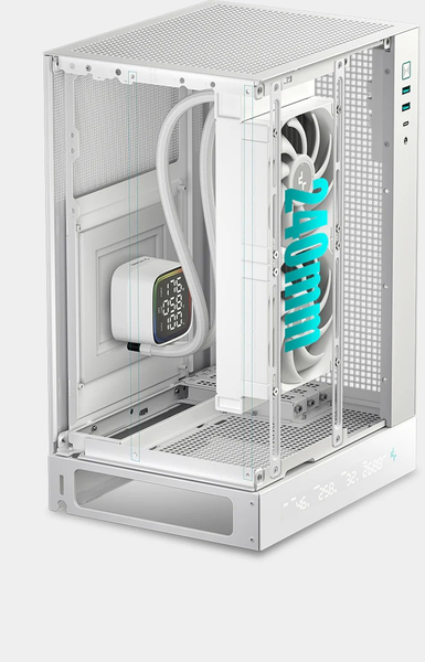 Case Deepcool CH170 Digital WH Mini ITX - White