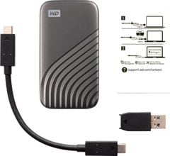 Ổ CỨNG DI ĐỘNG WD MY PASSPORT SSD 500GB XÁM USB 3.2 WDBAGF5000AGY-WESN
