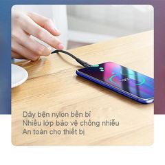 Cáp sạc nhanh Type C UGREEN US301 – Sạc nhanh Quick Charge 3.0 dòng 3A – Đầu cáp silicon chống gập gãy