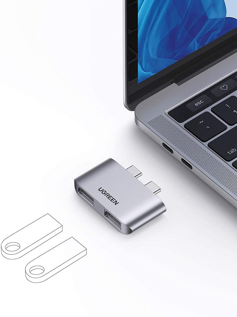 Bộ chuyển Type C sang USB cho Macbook UGREEN 10913