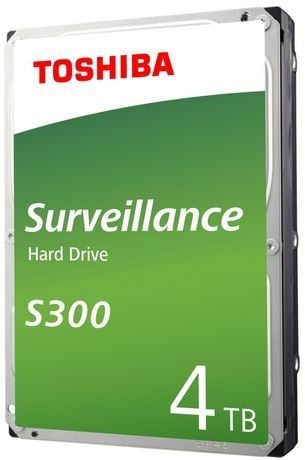 Ổ Cứng HDD Toshiba S300 3.5" 4TB Surveillance 128MB Low-spin SATA3 HDWT140UZSVA