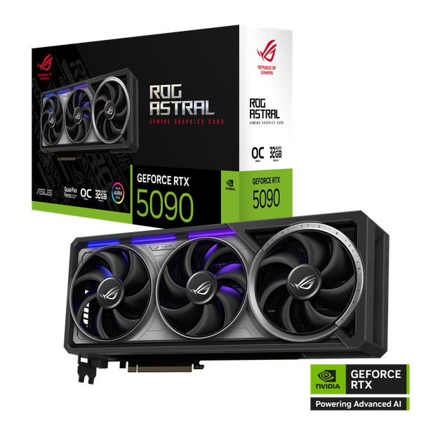 Card màn hình ASUS ROG Astral GeForce RTX 5090 32GB GDDR7 OC Edition (ROG-ASTRAL-RTX5090-O32G-GAMING)