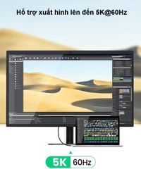 Cáp Thunderbolt 3 Gen 3 UGREEN US341 – Tốc độ truyền 40Gbps, sạc nhanh PD100W – Hỗ trợ xuất hình ảnh 5K@60Hz