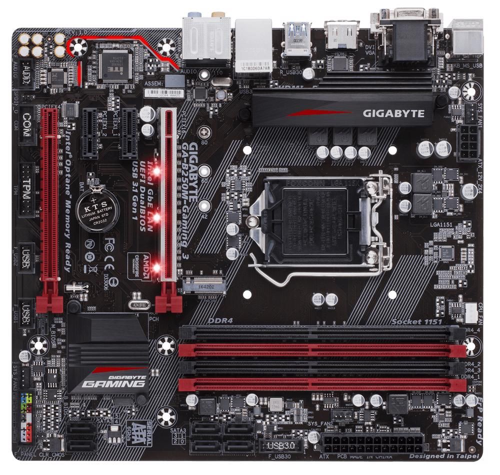 Main Gigabyte GA-B250M-D2V (Chipset Intel B250/ Socket LGA1151/ VGA onboard)