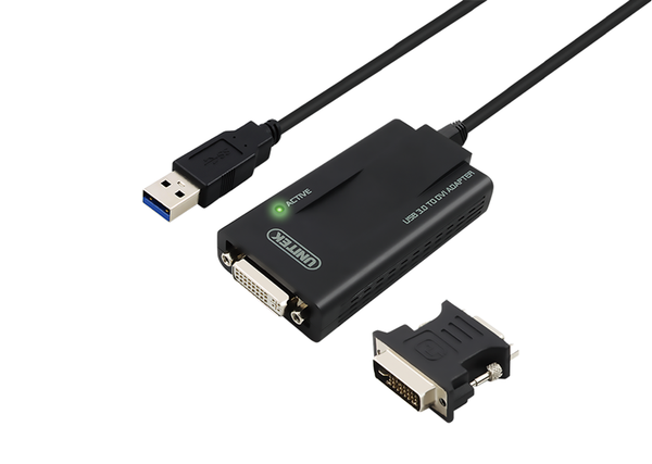 Cáp USB 2.0->DVI+đầu đổi VGA Y-3801 3.0 UNITEK (N)