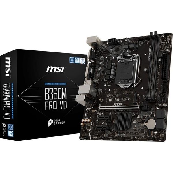 Main MSI B360M PRO-VD (Chipset Intel B360/ Socket LGA1151/ VGA onboard)