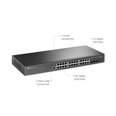 Switch TP-Link TL-SG3428 24-Port Gigabit L2 Managed Switch with 4 SFP Slots