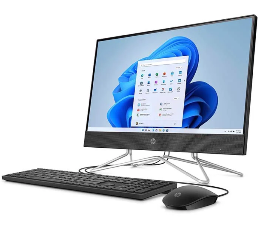 Máy tính để bàn HP 200 Pro G4 AIO,Core i3-1215U,8GB RAM,512GB SSD,Intel Graphics,21.5