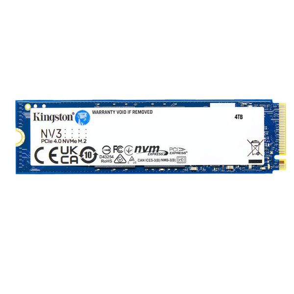 Ổ cứng SSD Kingston SNV3S 4TB NVMe M.2 2280 PCIe Gen 4x4 (Đọc 6000MB/s - Ghi 5000MB/s) - (SNV3S/4000G)