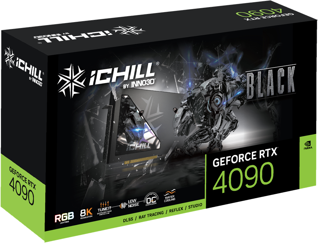 VGA INNO3D GEFORCE RTX 4090 ICHILL BLACK